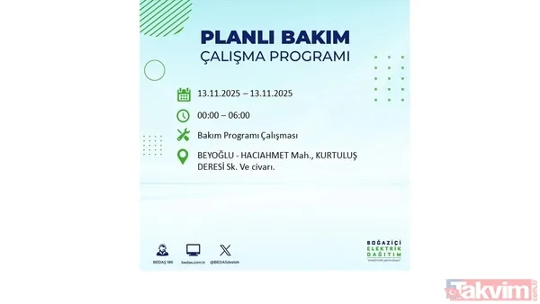Mahallen listede olabilir! İstanbul'da büyük elektrik kesintisi: BEDAŞ 13 Kasım için saat verdi - 20