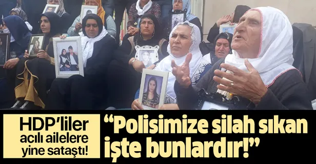 HDP'liler yine acılı ailelere sataştı!