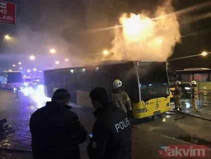 Son dakika: İstanbul Kadıköy’de İETT otobüsünde yangın çıktı