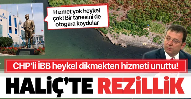 CHP'li İBB'nin Haliç yalanı: Suyu siyaha büründü, kıyı kesimlerinde çöpler birikti