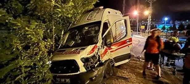 Kazaya giden ambulanslar kaza yaptı