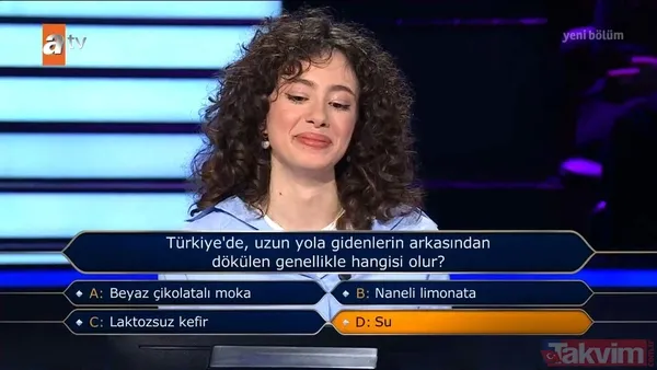 İşte Kim Milyoner Olmak İster'de yarışmacının cevapladığı diğer sorular...