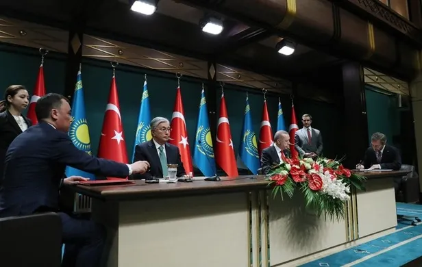 Başkan Recep Tayyip Erdoğan ve Kazakistan Cumhurbaşkanı Tokayev'den önemli açıklamalar-2