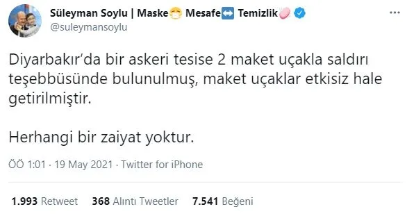 diyarbakirda-siddetli-patlama-icisleri-bakani-suleyman-soylu-teror-saldirisi-hakkinda-aciklama-yapti-1621375649470.jpg Diyarbakır'da şiddetli patlama! İçişleri Bakanı Süleyman Soylu, terör saldırısı hakkında açıklama yaptı-2