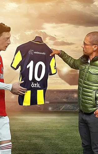 Bir dönem Fenerbahçe forması giyen efsane isimlerden Mesut Özil'e hoş geldin mesajı