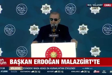 Başkan Erdoğan Malazgirt'te