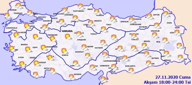 HAVA DURUMU | Meteorolojiden o illere buzlanma ve don uyarısı | 27 Kasım İstanbul'da hava nasıl olacak?-4
