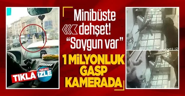 Çalıntı araçla milyonluk gasp kamerada!