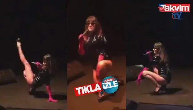 Tuğba Ekinci sahnede hem dansıyla hem kıyafetiyle olay oldu!