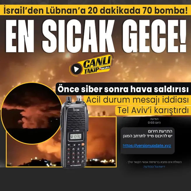 CANLI | İsrailden Lübnana bombardıman! İsrail saldırıları sonrası Nasrallahtan kırmızı çizgi açıklaması