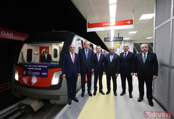 Başkan Erdoğan vatman koltuğuna geçti! AKM-Gar-Kızılay Metro Hattı hizmete alındı - 36