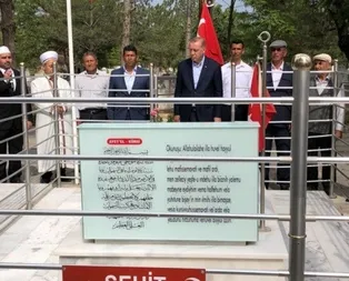 Erdoğan’dan Halisdemir’in kabrine ziyaret