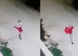 Ankara'da küçük Ceren Arık'tan örnek davranış! Türk bayrağını yerde bırakmadı