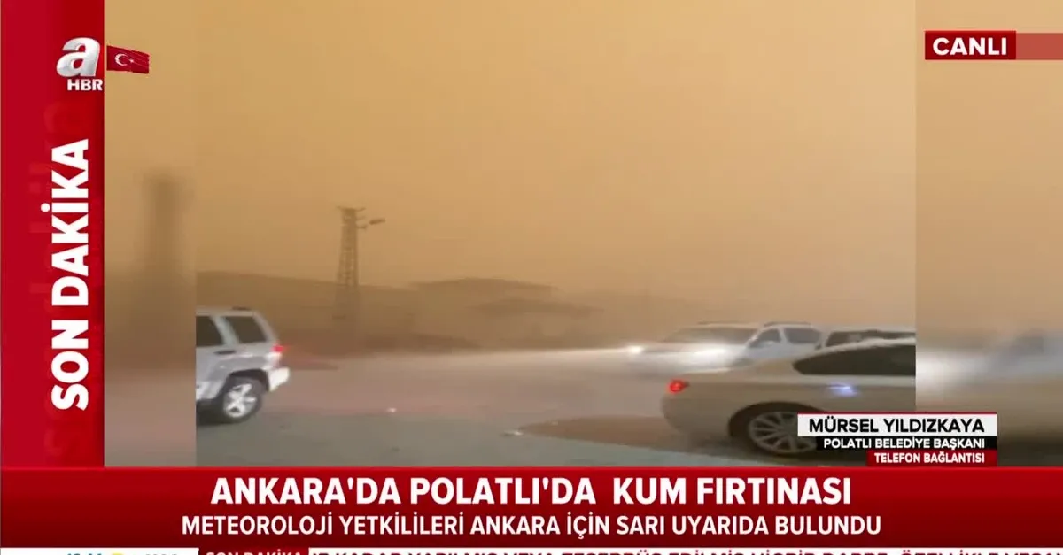 Ankara Polatlı Belediye Başkanı Mürsel Yıldızkaya kum fırtınası ile ilgili son durumu A Haber'de anlattı