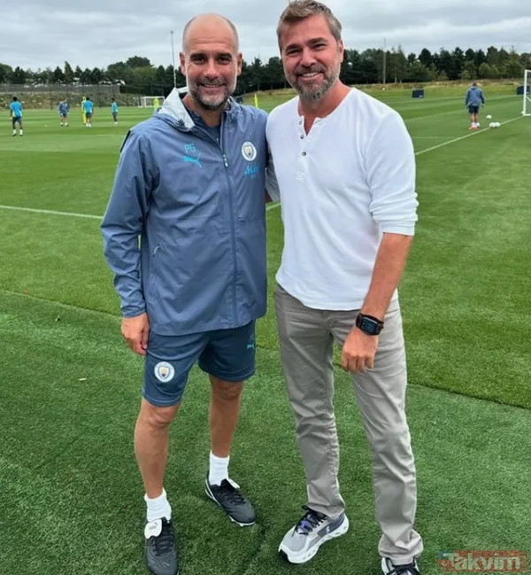 Engin Altan Düzyatan'ın oğluna bakın! Manchester City'in antrenmanını izlemeye gittiler - 10