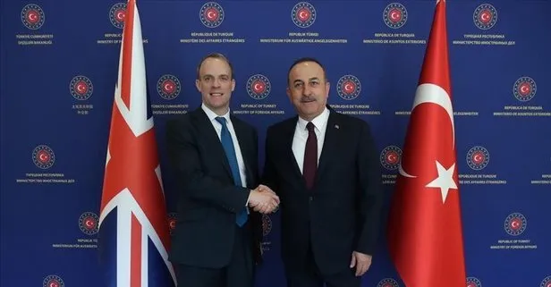 SON DAKİKA: Bakan Çavuşoğlu Birleşik Krallık Dışişleri Bakanı Dominic Raab ile görüştü