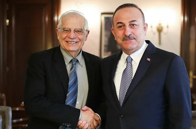 Son dakika: Bakan Çavuşoğlu, AB Yüksek Temsilcisi Borrell'i kabul etti