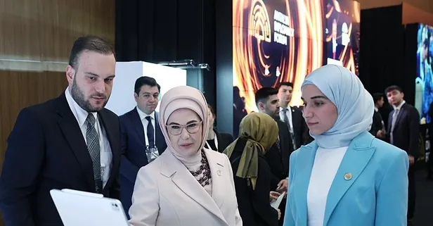 Başkan Erdoğan'ın eşi Emine Erdoğan Suriye Cumhurbaşkanı Şara'nın eşi El Durubi ile görüştü