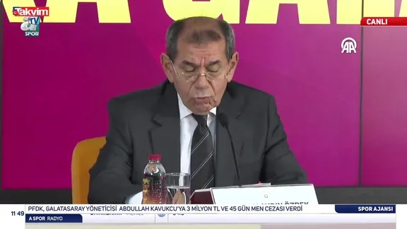 Dursun Özbek’ten TFF’ye yanıt