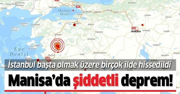 Son dakika: Manisa’da korkutan deprem! İstanbul’da da hissedildi! | Son depremler