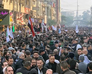 Trumpın emriyle öldürülen Süleymaninin cenazesinden ilk kareler! ABD detayı dikkat çekti