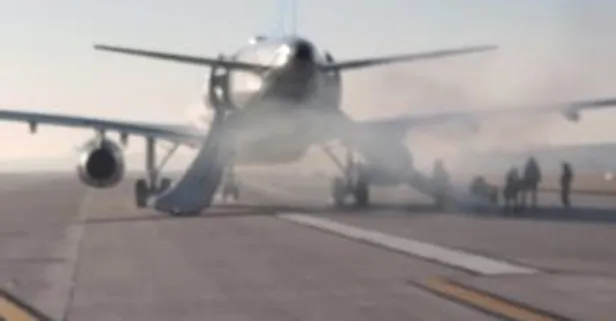 ABD’de bir uçak faciası daha! Havalimanında kalkış yaparken alev aldı