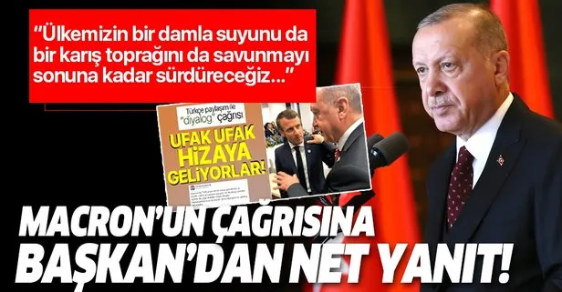 Son dakika: Başkan Erdoğan’dan Macron’un ’diyalog’ çağrısına yanıt