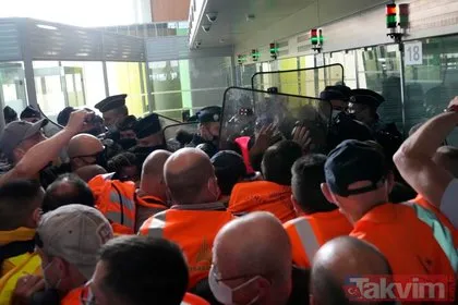 Grev kararı alan havalimanı çalışanları Charles de Gaulle Havalimanı’nda terminal kapattı