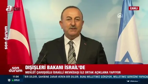 SON DAKİKA! Dışişleri Bakanı Mevlüt Çavuşoğlu'ndan İsrail'de önemli açıklamalar