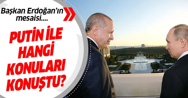 Başkan Erdoğan, Putin ile görüştü
