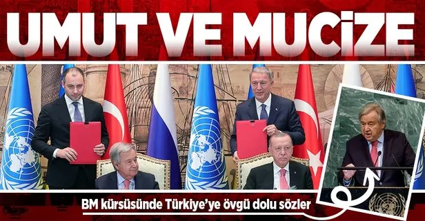 BM Genel Sekreteri Guterres’ten Türkiye’ye ’tahıl koridoru’ övgüsü: Umut ve mucize