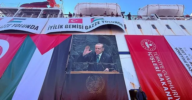 Türkiye'den Gazze'ye 900 tonluk insani yardım: Gemi yola çıktı! Başkan Erdoğan açıkladı: "Geleceği inşa edeceğiz"