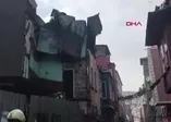 Balat'ta 4 katlı binada çökme