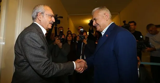Binali Yıldırım ve Kemal Kılıçdaroğlu TBMM’de görüştü