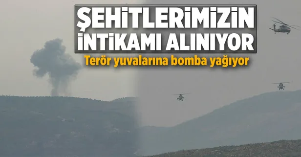 Afrin'deki terör hedefleri vuruluyor