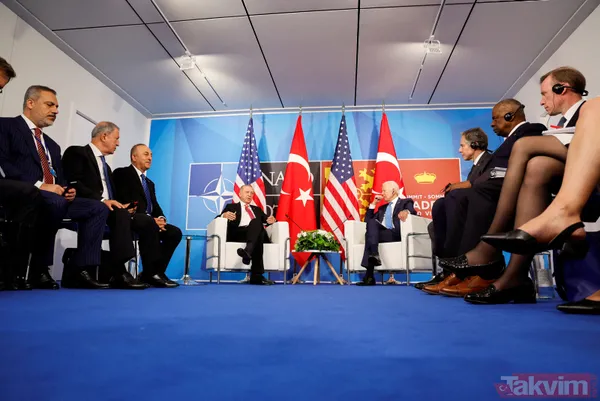 Madrid'de Türkiye - ABD zirvesi! Başkan Recep Tayyip Erdoğan, ABD Başkanı Joe Biden ile bir araya geldi - 16