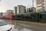 Gaziantep’te tramvaya yıldırım isabet etti