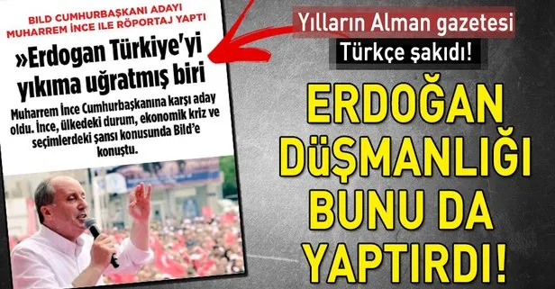 Erdoğan düşmanlığı Alman Bild’e Türkçe öğretti