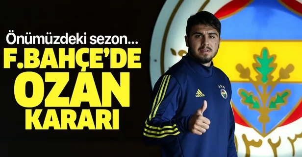 Fenerbahçe'den flaş Ozan Tufan açıklaması: Önümüzdeki sezon...-1