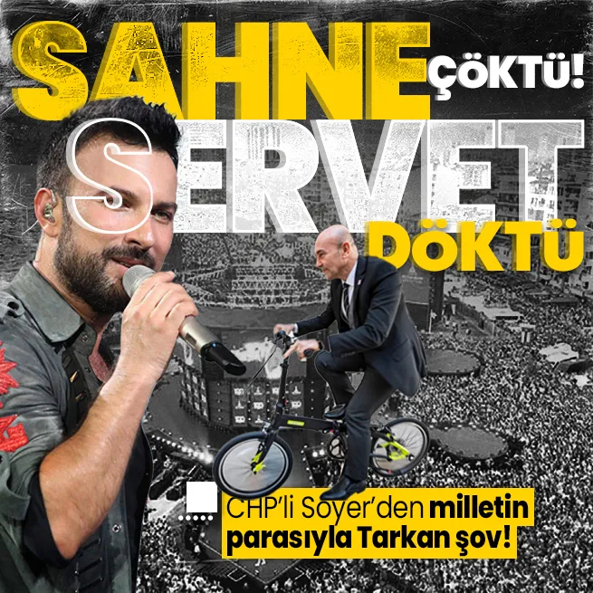 CHPli İzmir Belediye Başkanı Tunç Soyer Tarkana servet döktü: Yıkılan sahneye 17 milyon onarım için 8.5 milyon