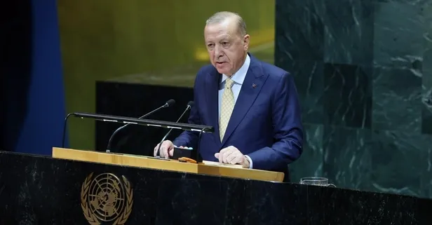 Başkan Erdoğan BM'de Gazze manifestosu! Soykırımı fotoğraflarla haykırdı: İsrail hesap vermeli | Dünya liderlerine tarihi çağrı