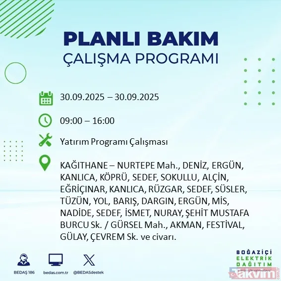 İstanbul’un 23 ilçesinde elektrikler kesilecek! 30 Eylül 2025 BEDAŞ kesinti listesi - 34