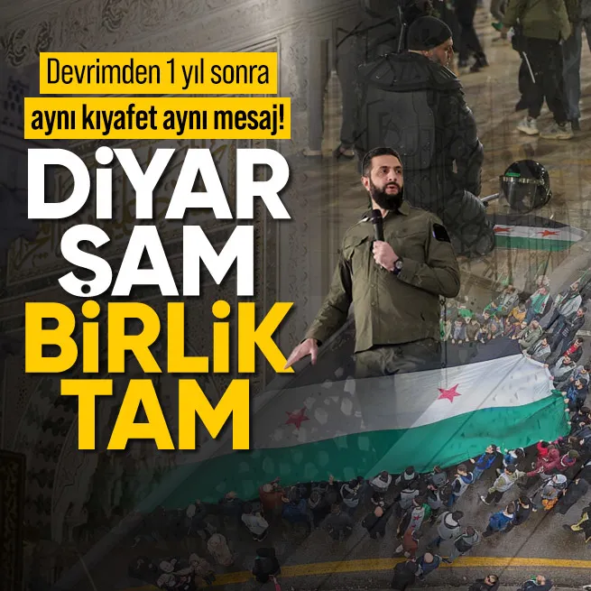 Suriyedeki devrimin birinci yılında Şaradan Emevi Camisinde kardeşlik mesajı!