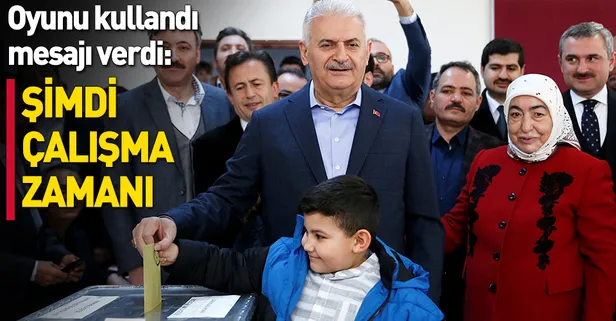 Cumur İttifakı İstanbul adayı Binali Yıldırım oyunu kullandı!