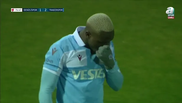 Denizlispor 1-2 Trabzonspor (Jean Evrard Kouassi) | GOLÜ İZLE A SPOR