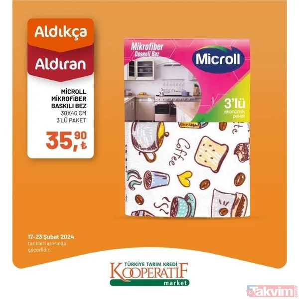 Tarım Kredi KATALOĞU 19-23 Şubat 2024 FİYAT LİSTESİ! Kooperatif market 32 üründe fiyatları indirdi! 2 katlı 6'lı kağıt havlu 54.90 TL... - 31