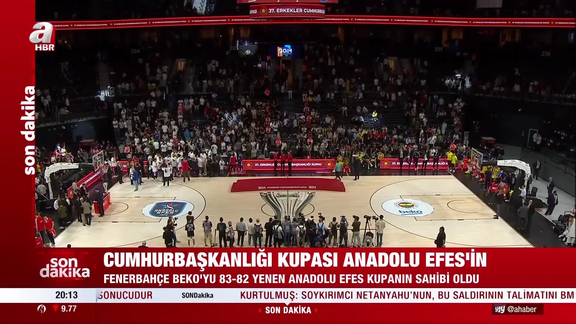 37. Cumhurbaşkanlığı kupası Anadolu Efes’in
