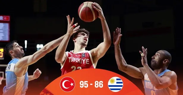 12 Dev Adam elemelere galibiyetle başladı | Maç sonucu: Türkiye 95-86 Uruguay