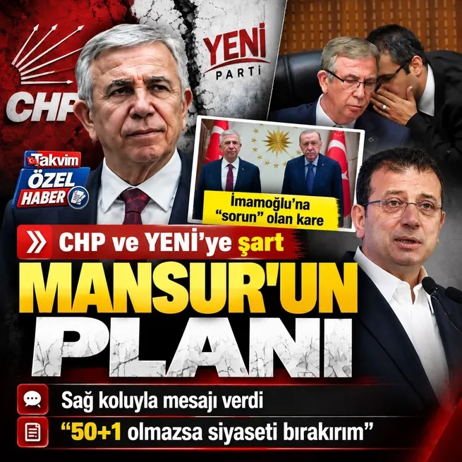 İmamoğluna sorun olan kare! Mansur Yavaştan 50+1 şartı... Sağ koluyla mesajı verdi: Olmazsa siyaseti bırakırım