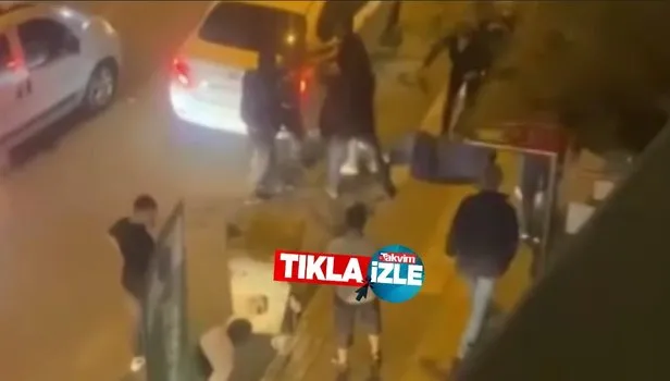 Bursa Osmangazi'de yol verme kavgası kamerada Ortalık savaş alanına döndü